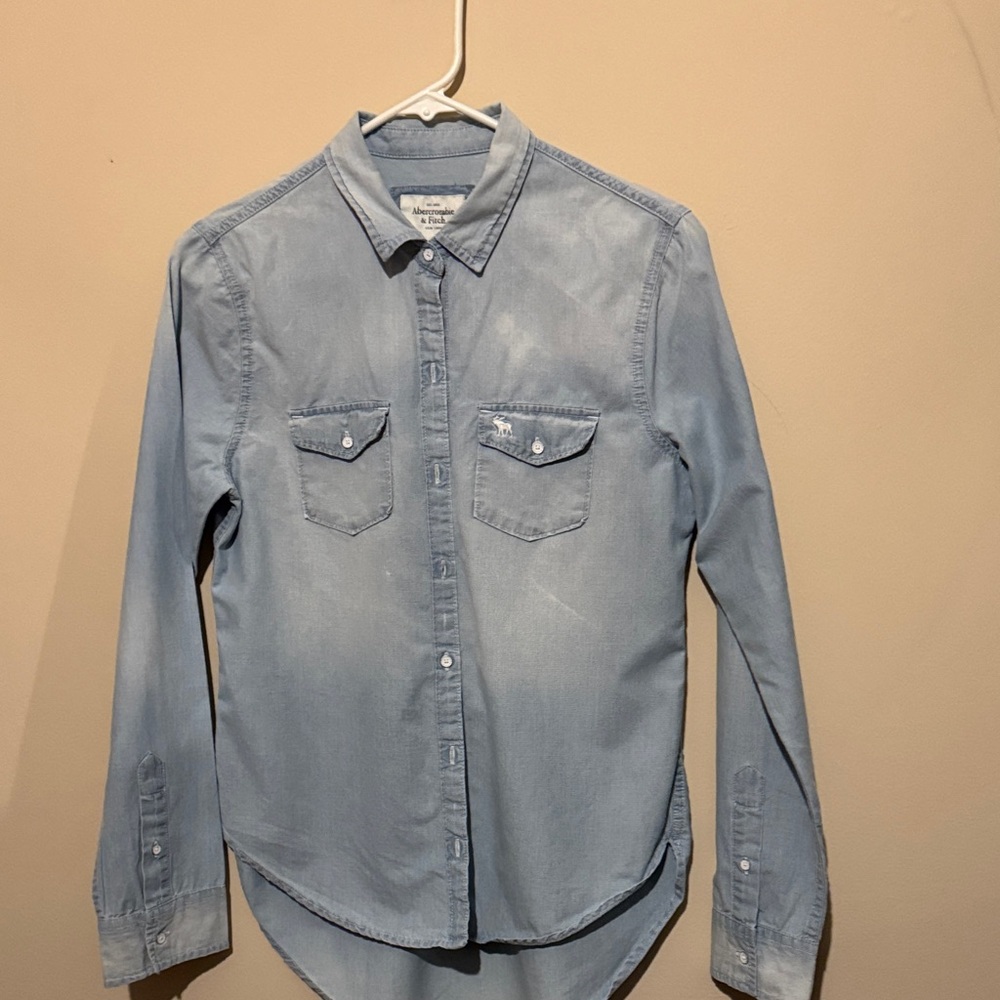 Abercrombie & Fitch Dark Denim Shirt